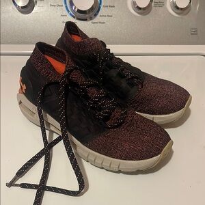 Under Armour Black and Orange Sneakers